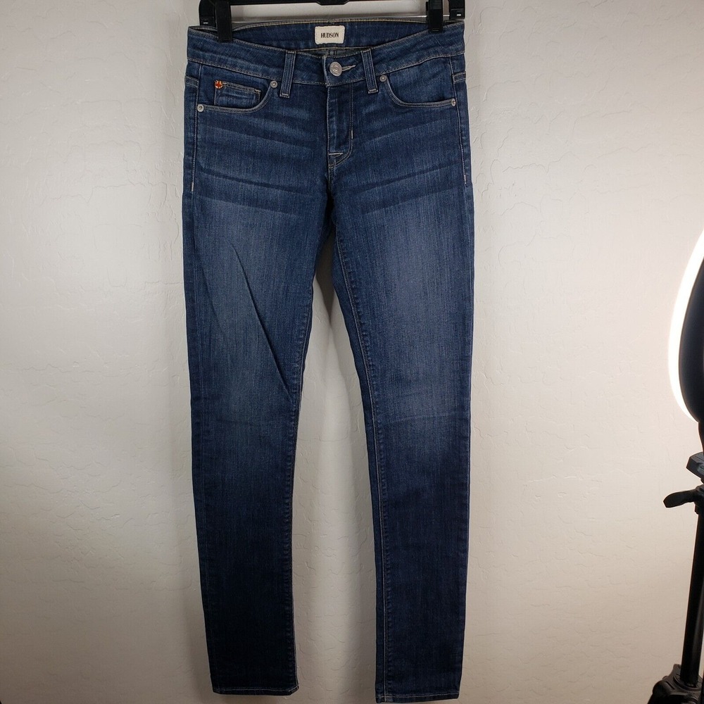 Hudson 28x32 Krista Super Skinny Jeans Womens 26 Dark Wash Stretch Denim Pockets